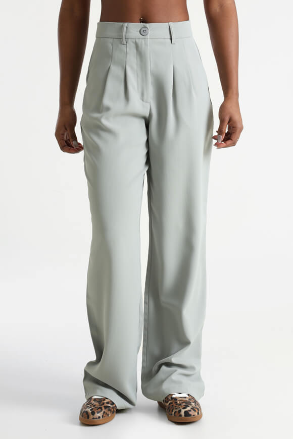 Wide Leg Hose - Hellgrau