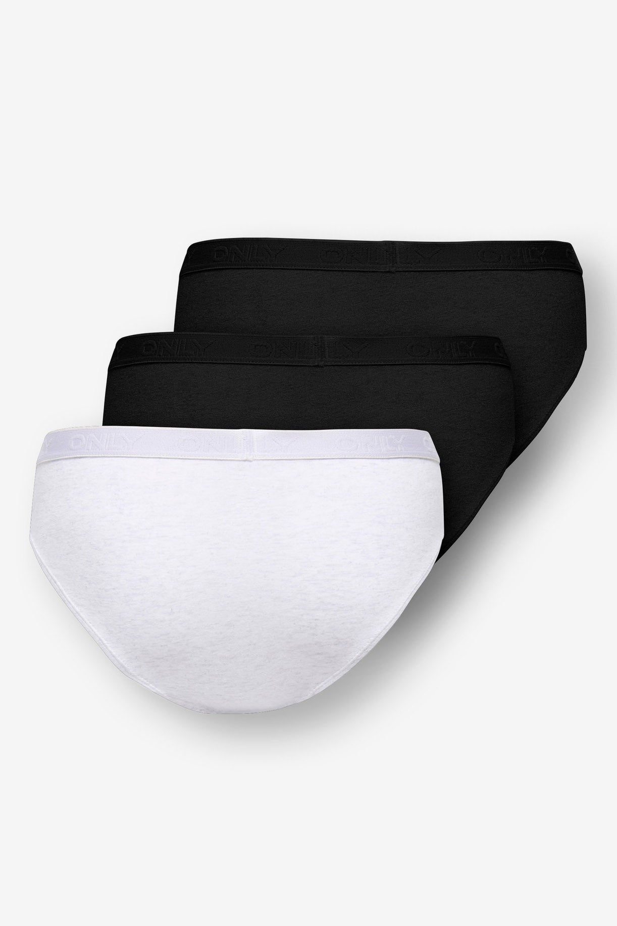 KOGLOLA Dreierpack Pantys - Light Grey + Black