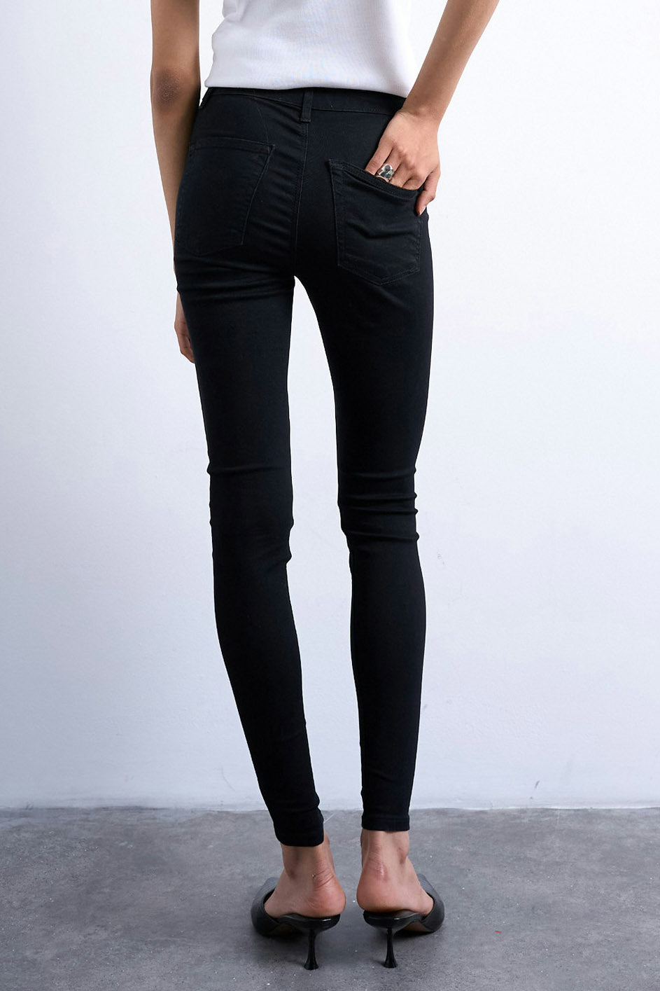 TSJONI jean skinny fit L30 - Black Denim