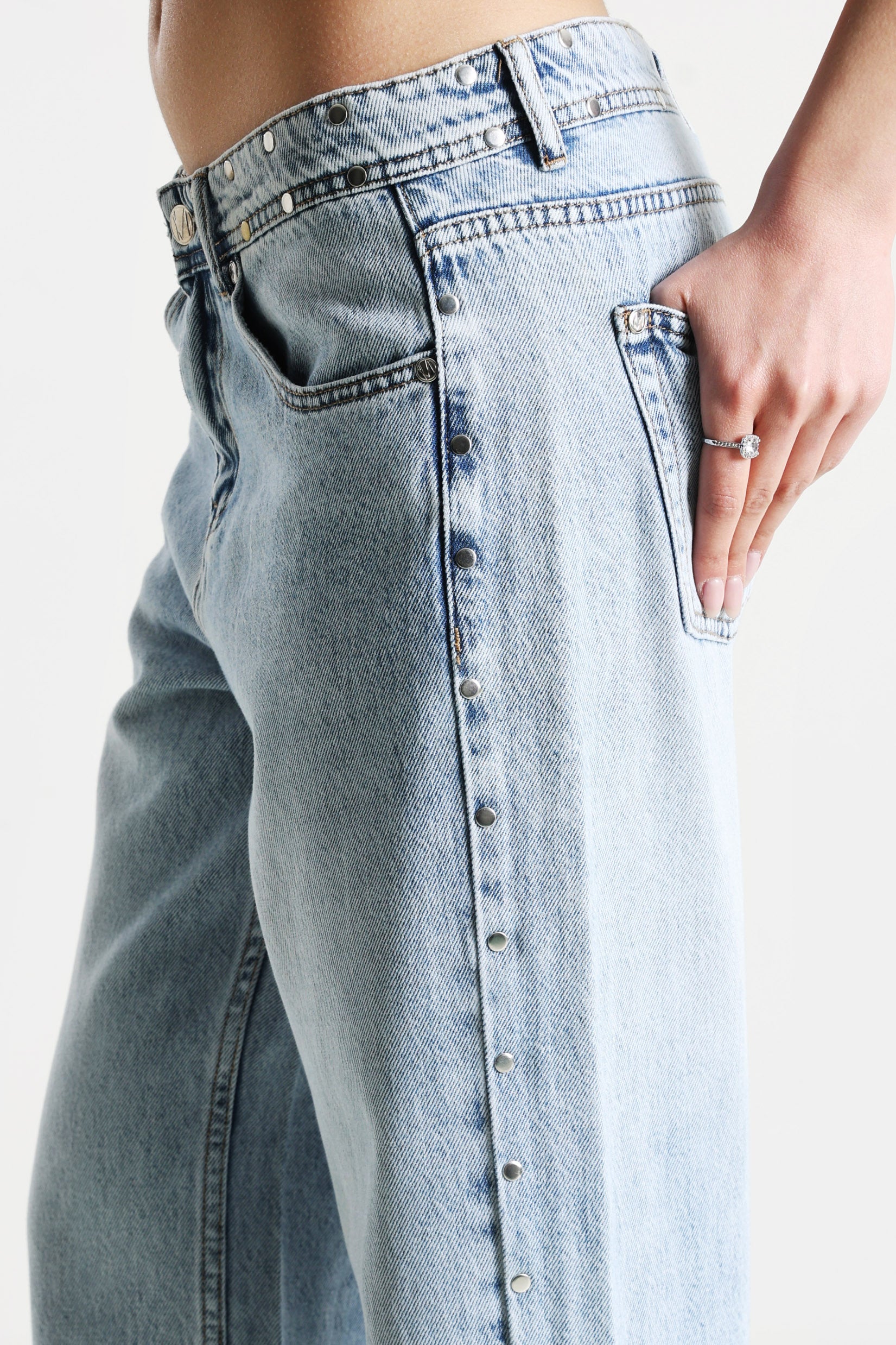 Straight Fit Jeans - Hellblau