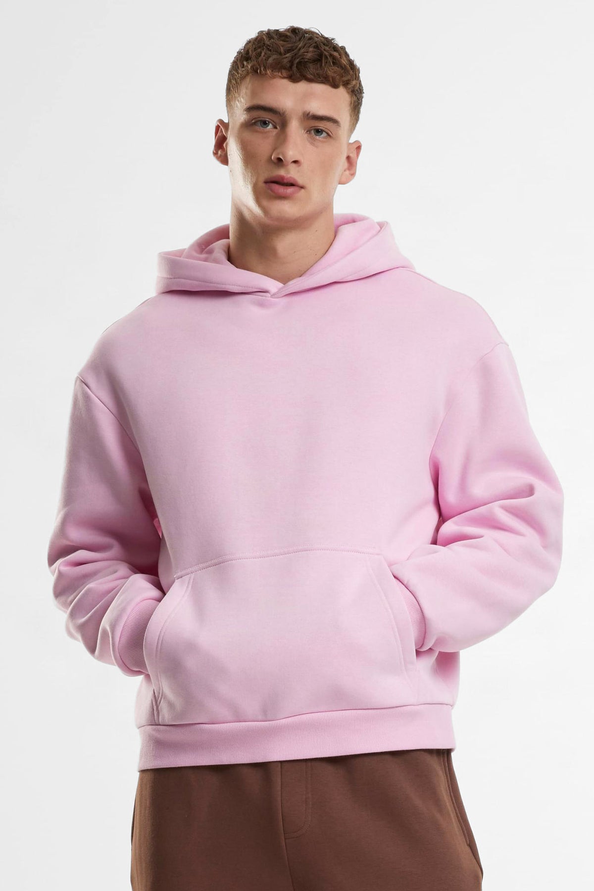 Fluffy Kapuzensweatshirt - Softpink