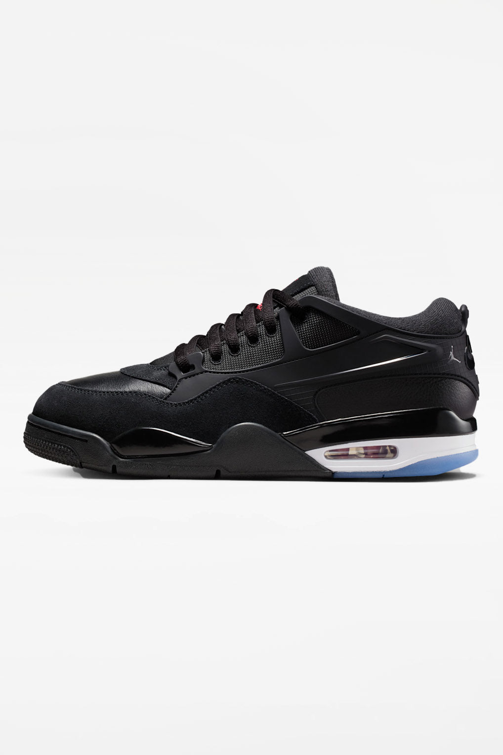 Air Jordan 4 RM Sneaker - Black + White + Varsity Red