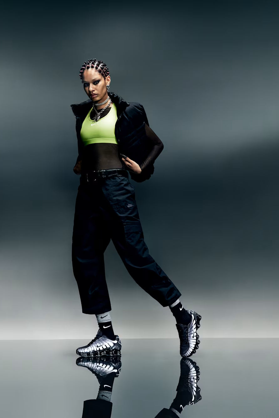 Shox TL Fade Sneakers - Off Noir + White + Black