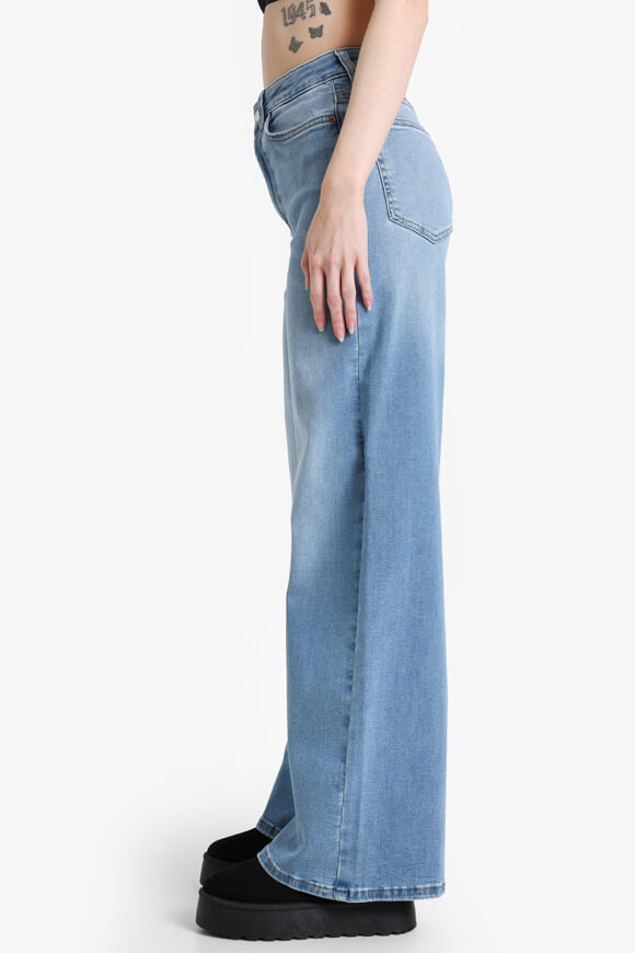 Madison Blush High Waist Wide Leg Jeans L32 - Light Blue Denim