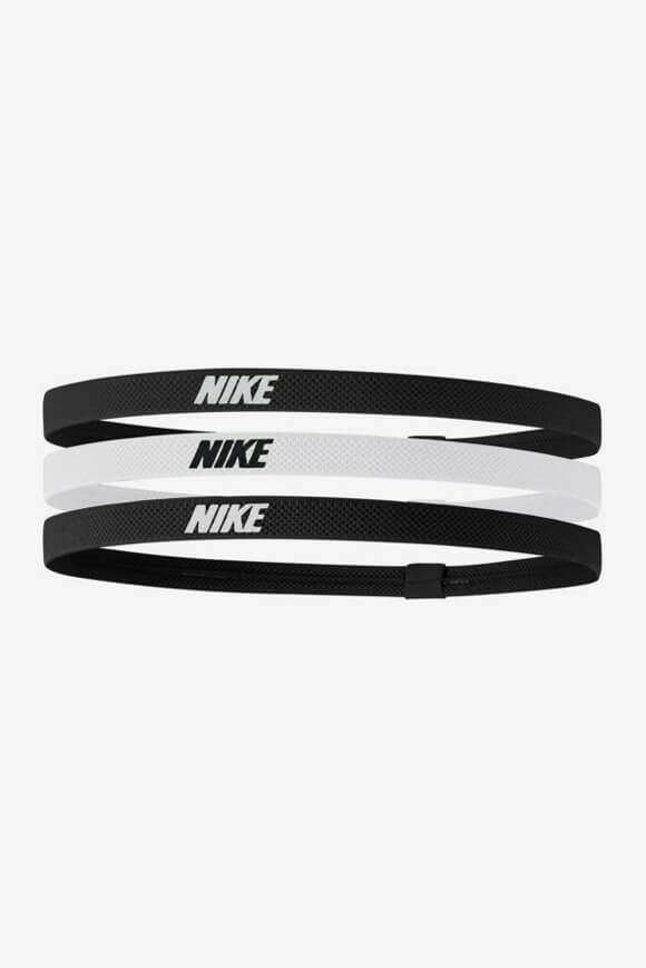 Dreierpack Sport Haarbänder - Black + White