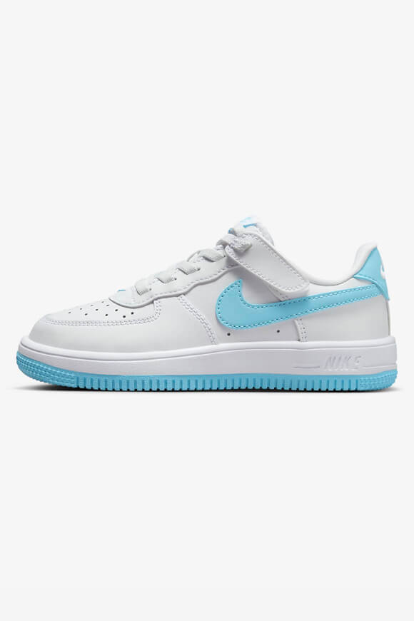 Sneaker Air Force 1 EasyOn per bambini - Bianco + Blu Acquario