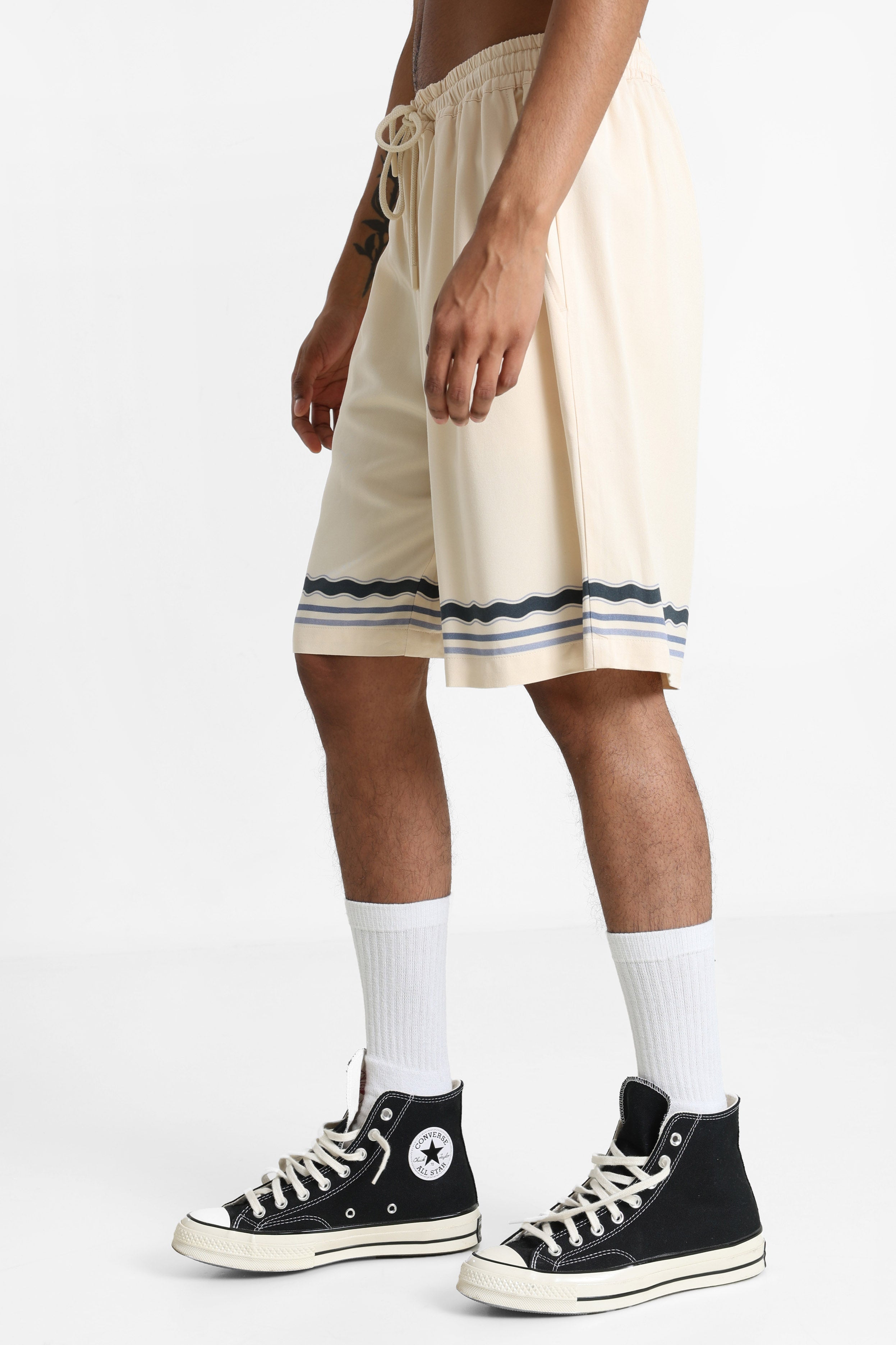 Short en tissu - Beige