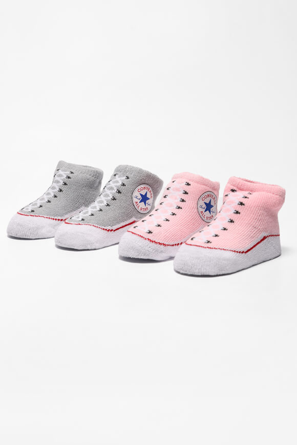 Converse Lot de paires de chaussettes bébé Pink Grey