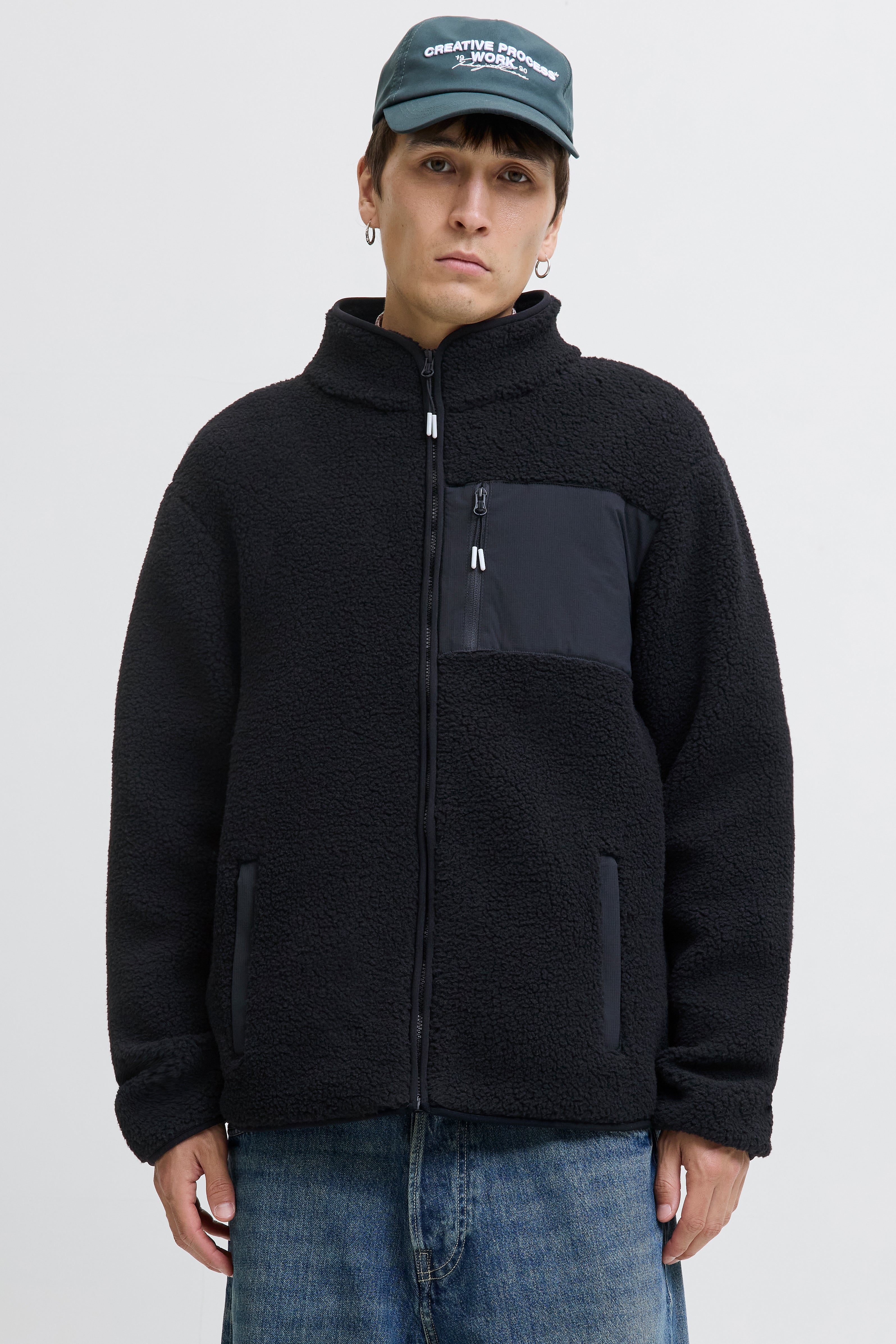 JJTHATCHER Fleecejacke - Black