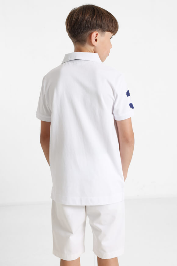 Fluorescent polo shirt - White