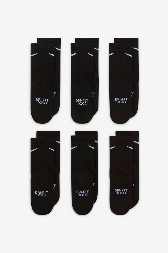 Performance Basics Sechserpack Kids Socken - Black