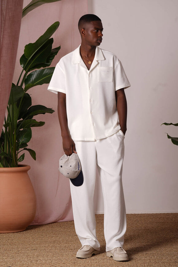 Camicia in seersucker - Bianco