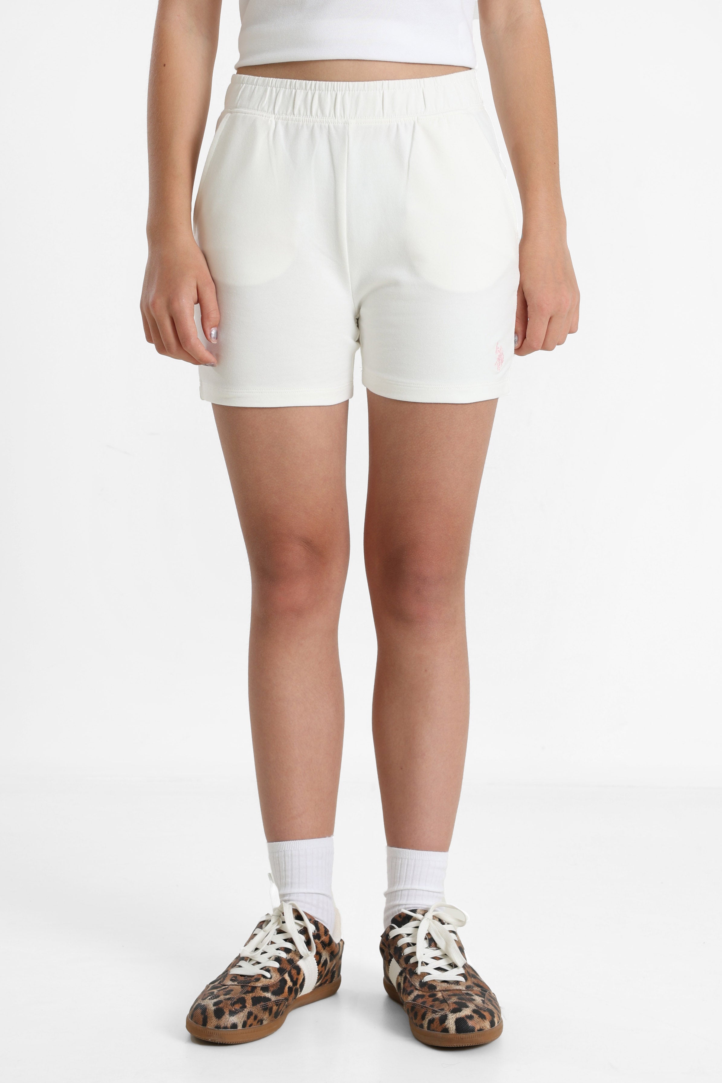 Short Clio in felpa - Offwhite