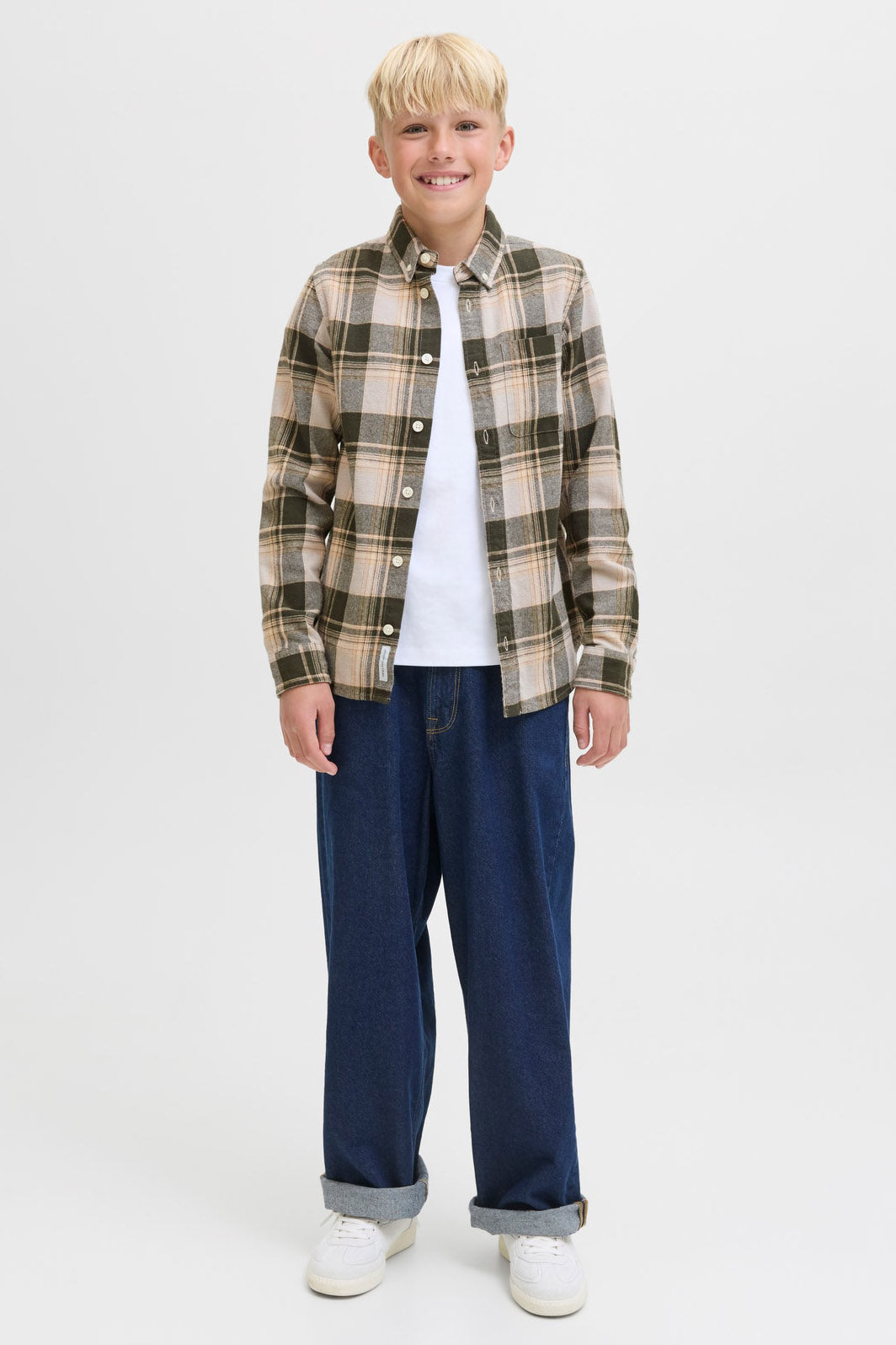 JPRBLUBROOK check shirt - Peat