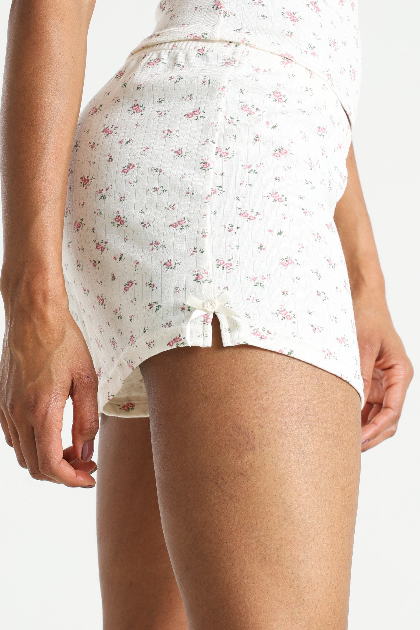 Structured fabric shorts - Offwhite