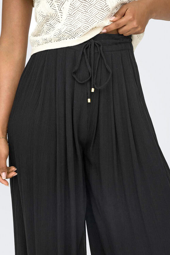 Chiara pantalon en seersucker - Black