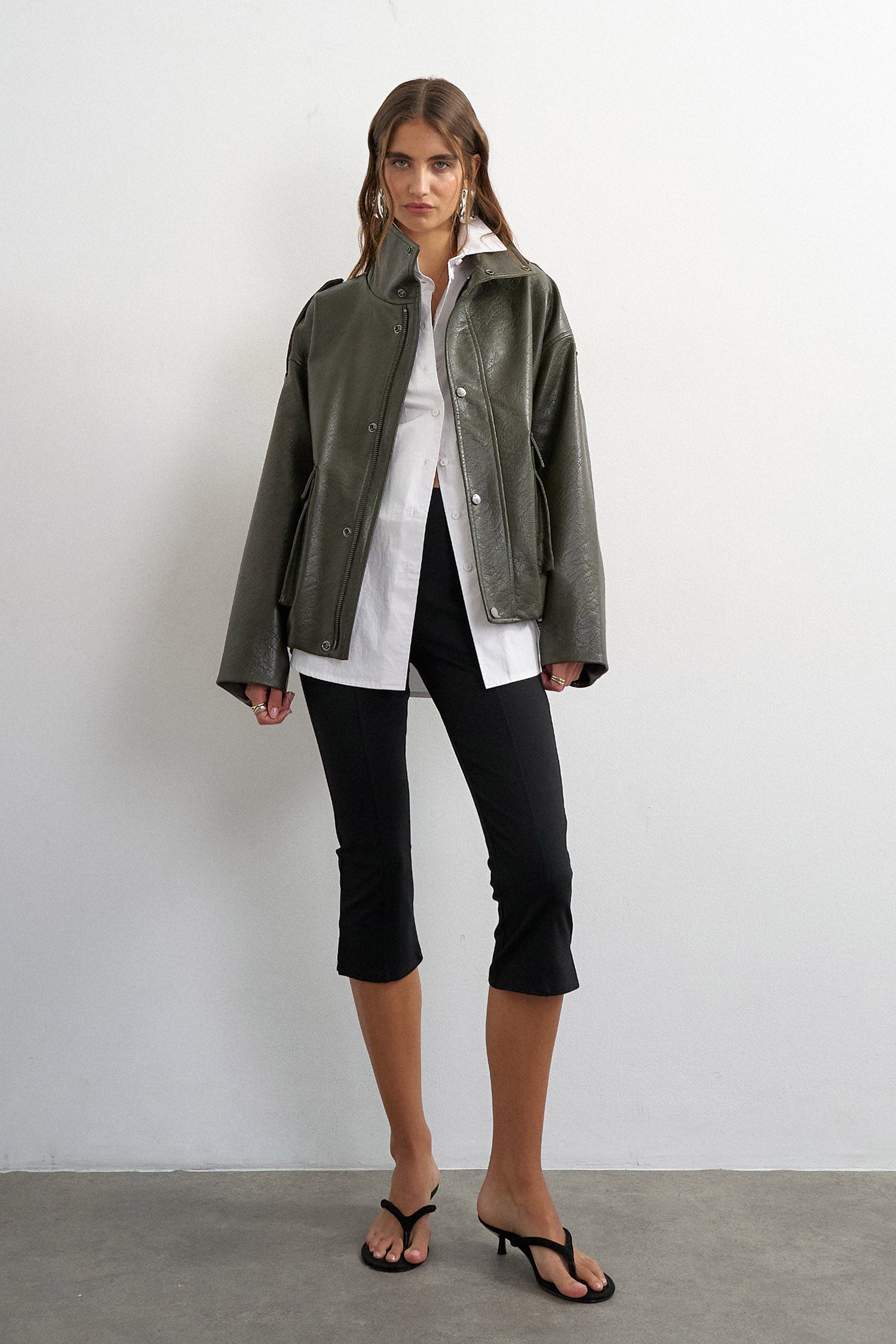 TSTOMA veste en similicuir - Green Bee
