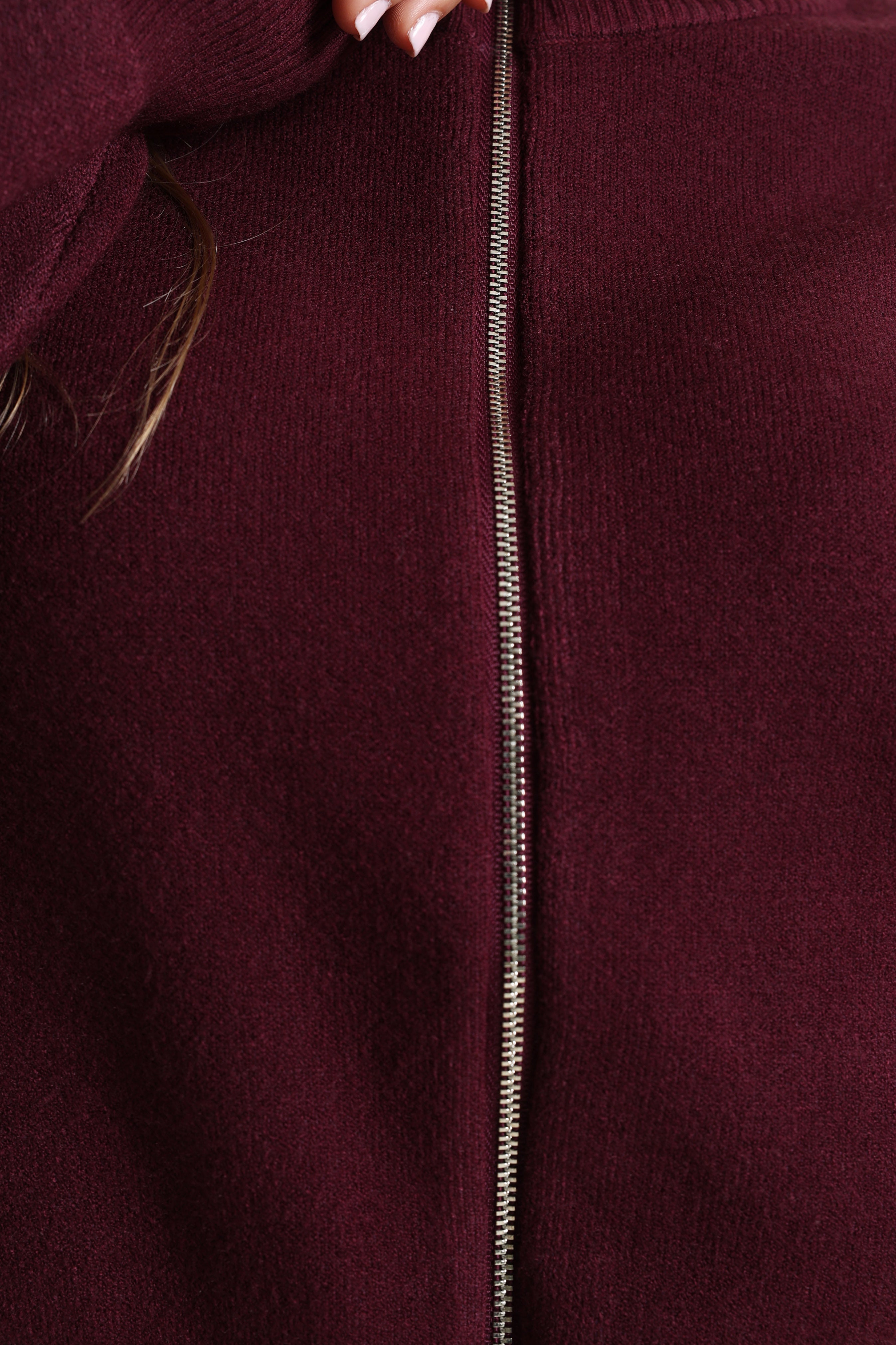 Strickjacke - Bordeaux