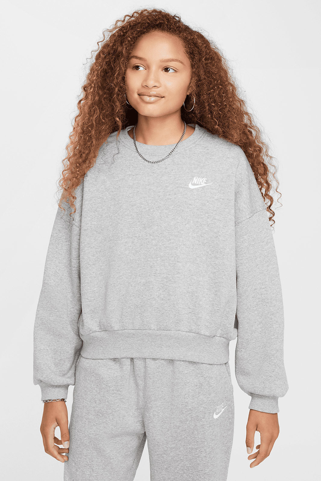 Sportswear Club Fleece Oversize Sweatshirt - Grey Heather