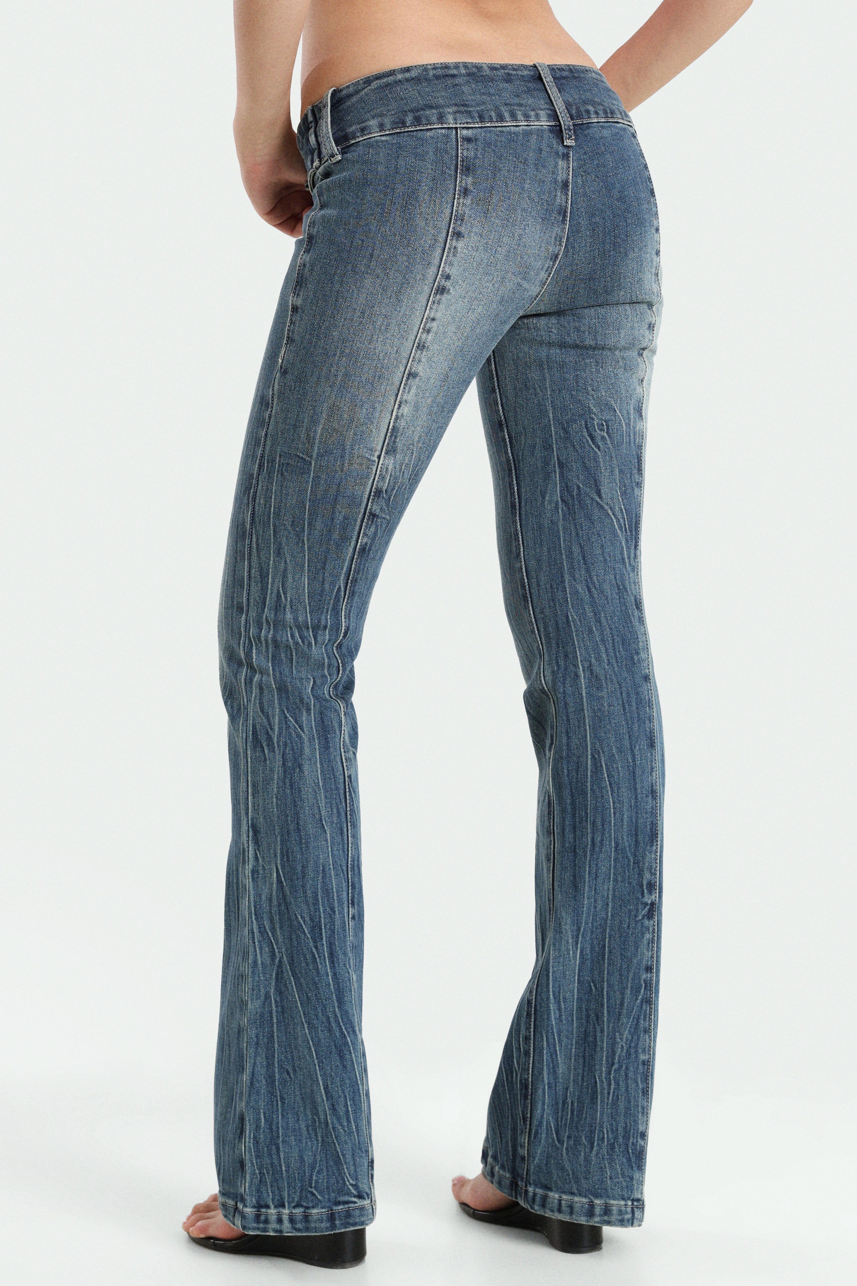 Flare Jeans - Used Medium Blau