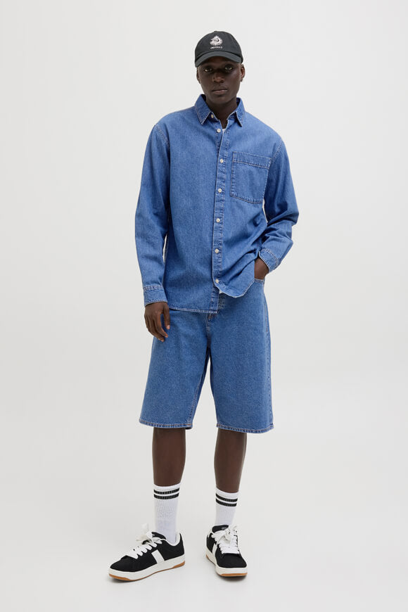 Iron bermuda en jean extra baggy fit - Blue Medium