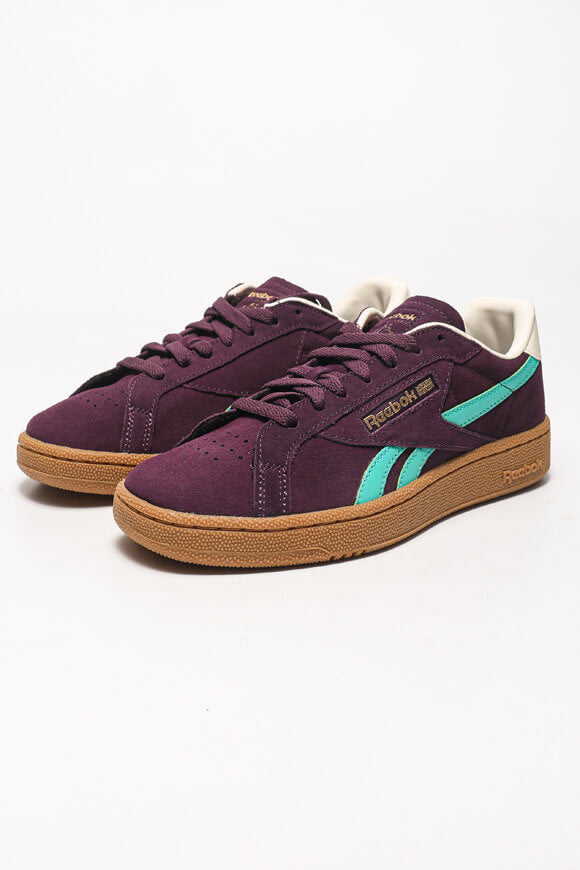 Club C Grounds Sneaker - Midnight Plum + Unleashed Green + Black