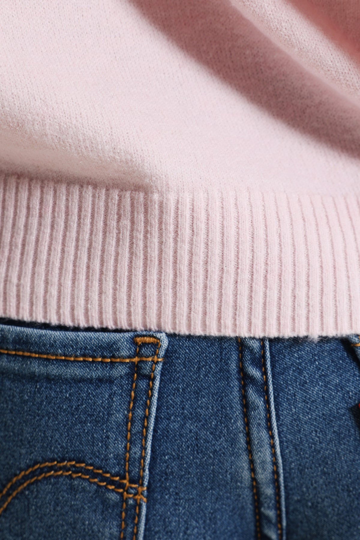 Off Shoulder Strickpullover - Rose