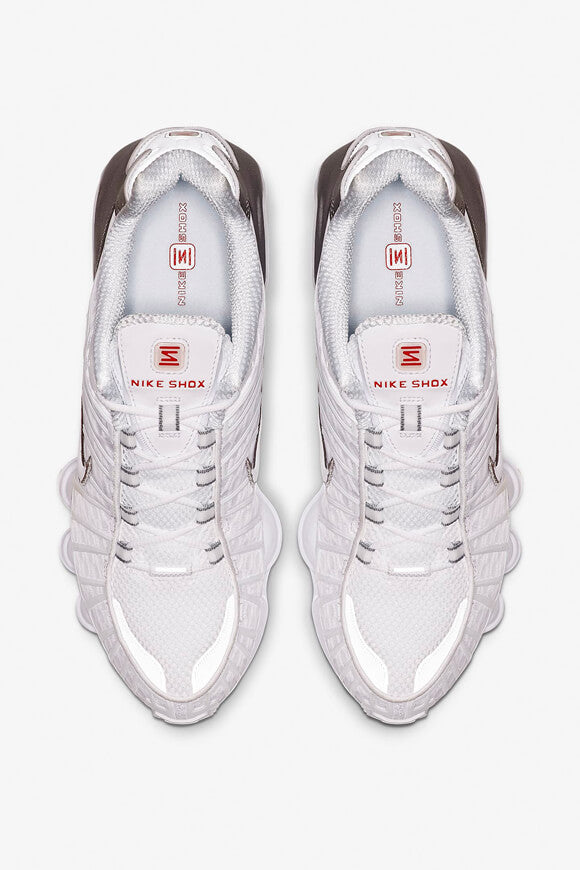 Shox TL sneakers - White + Metallic Silver