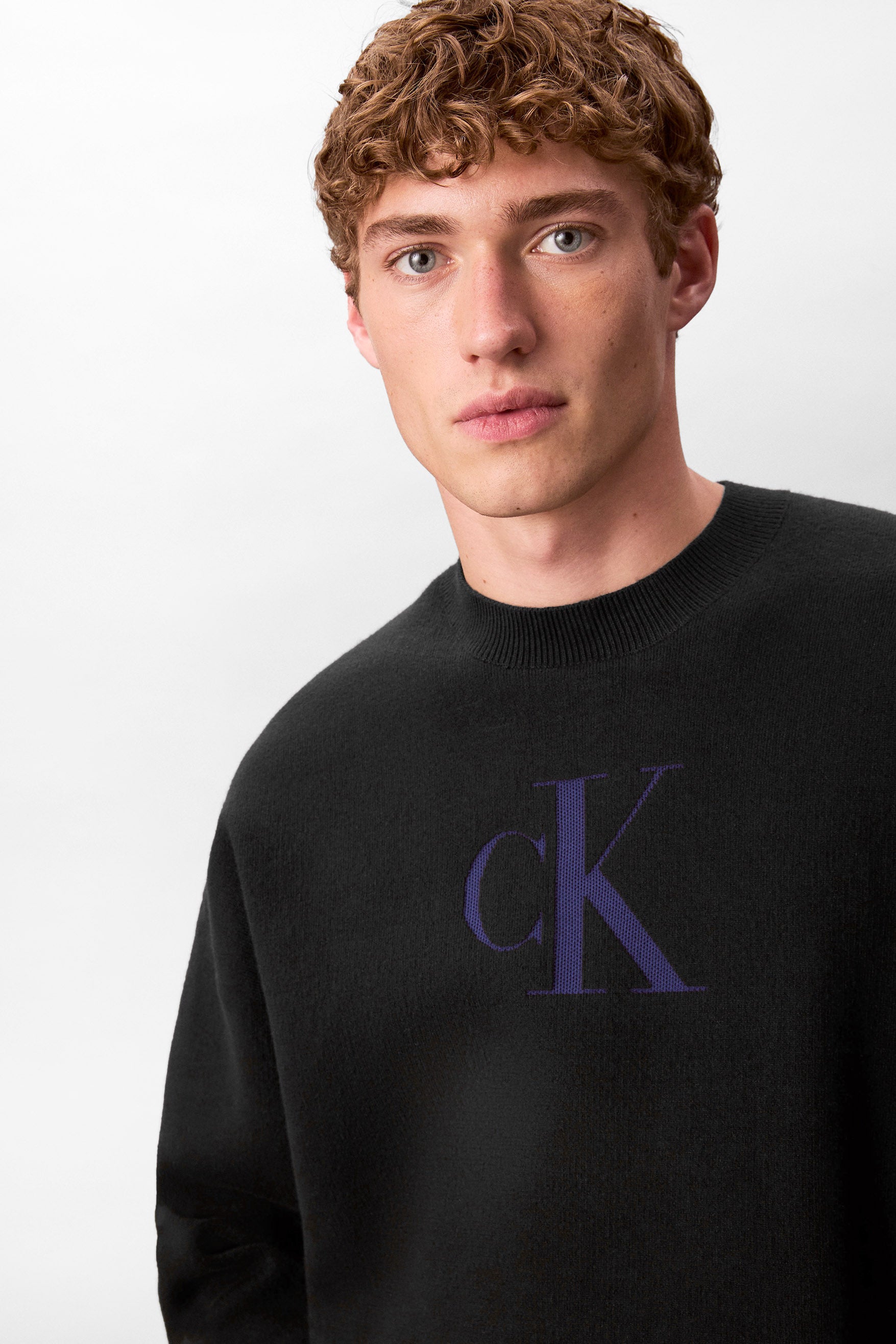 Pull ample en tricot - Black