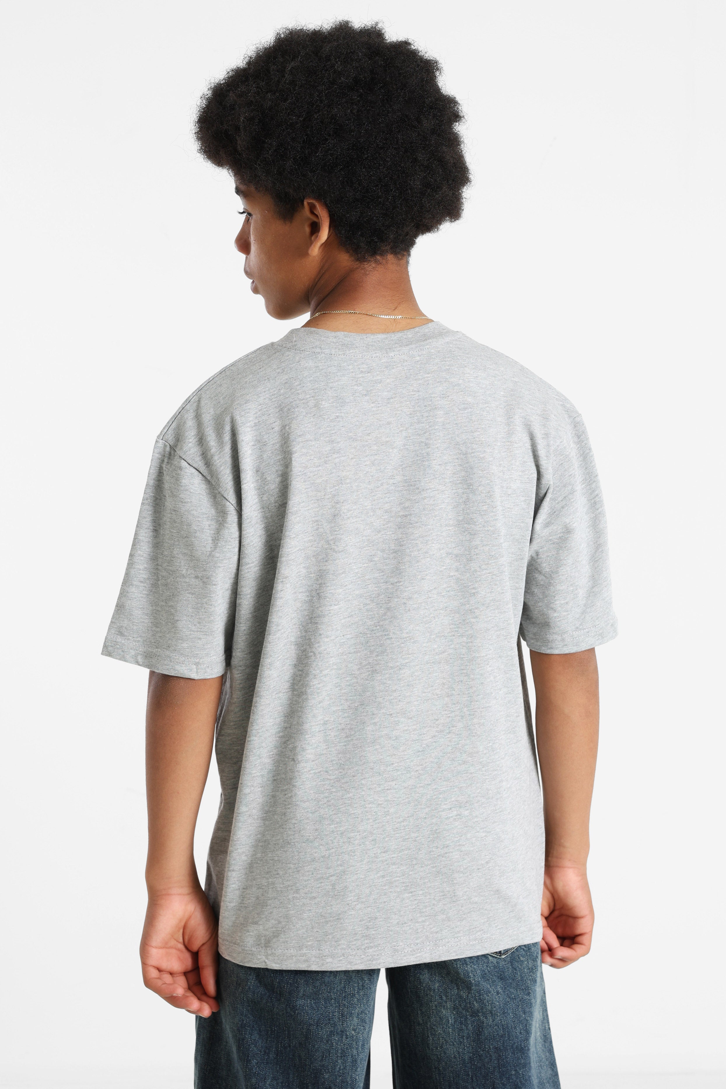 T-Shirt - Grau meliert