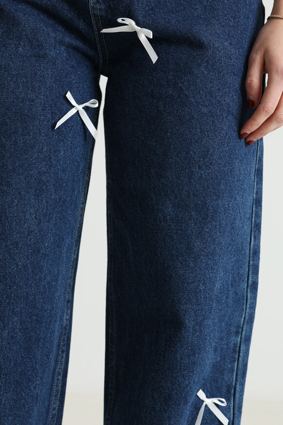 Jeans straight fit - Denim blu scuro