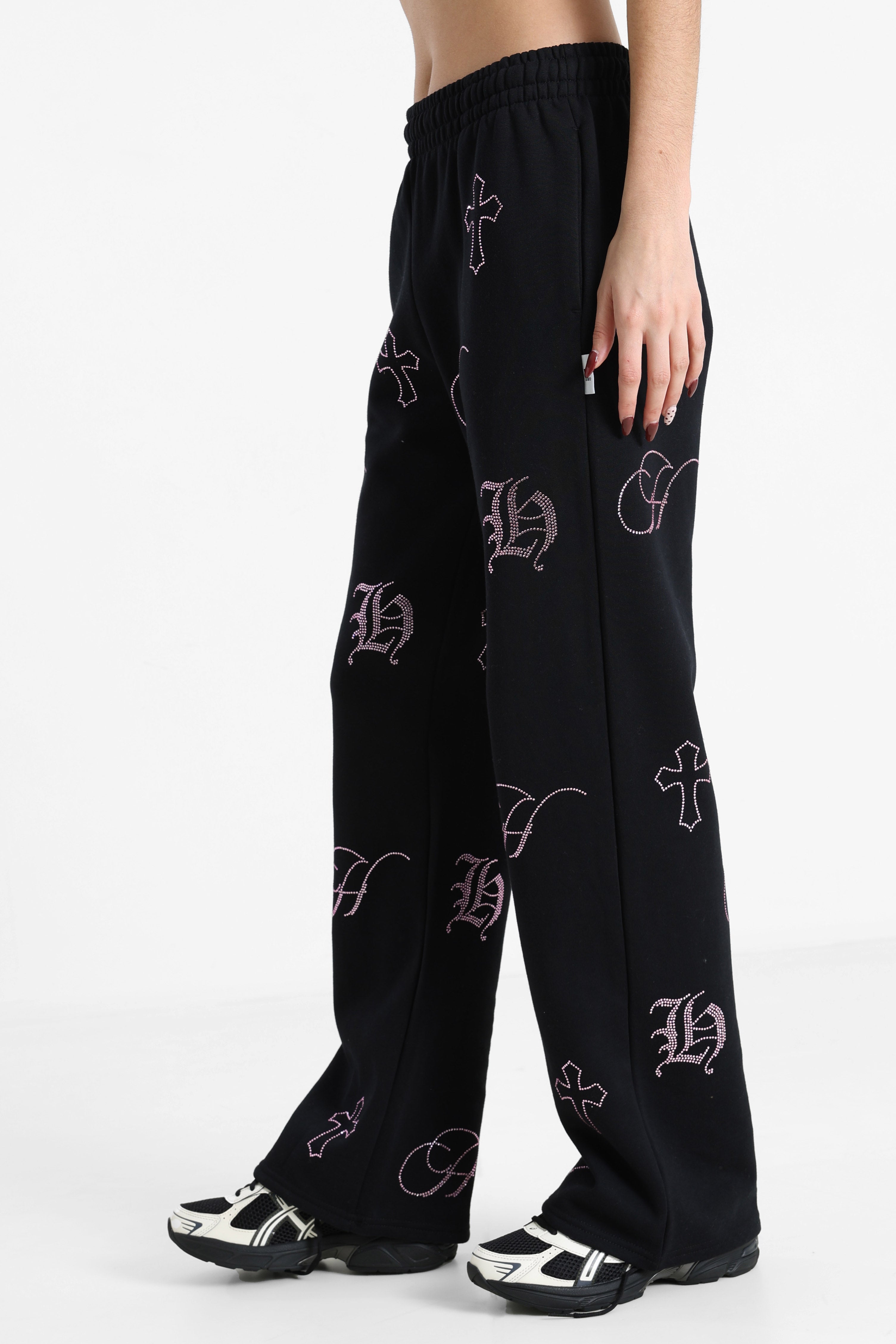 Pantalon en sweat - Black + Pink