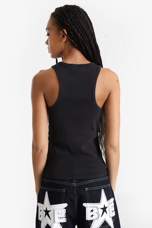 Geripptes Tanktop - Black