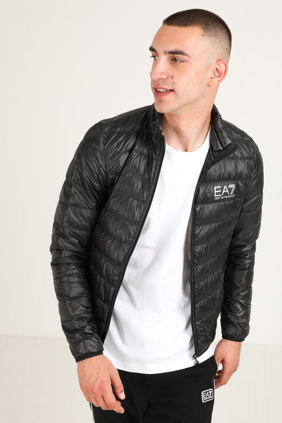 Lightweight puffer down jacket - black