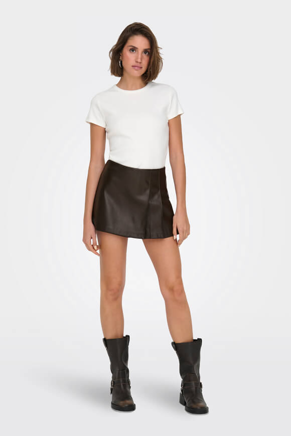 Skort en similicuir - Delicioso