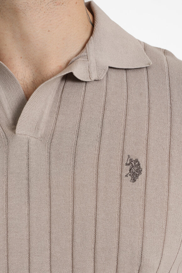 Gery Strick Poloshirt - Taupe