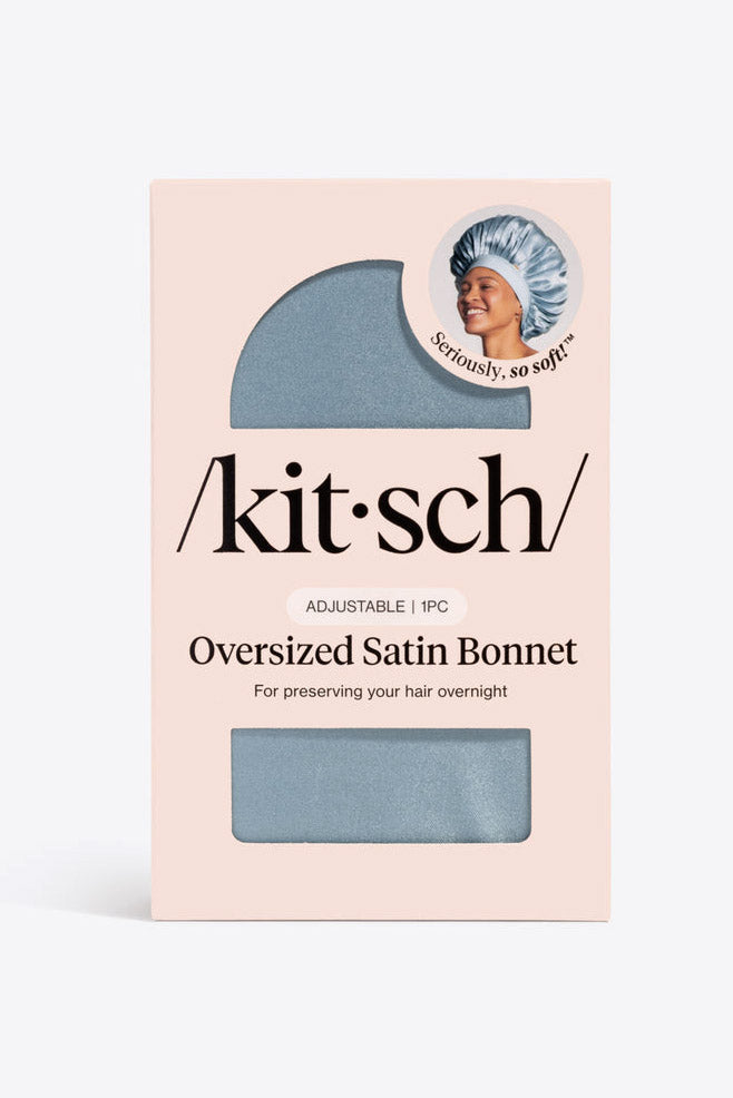 Bonnet de nuit ample en satin - Blue