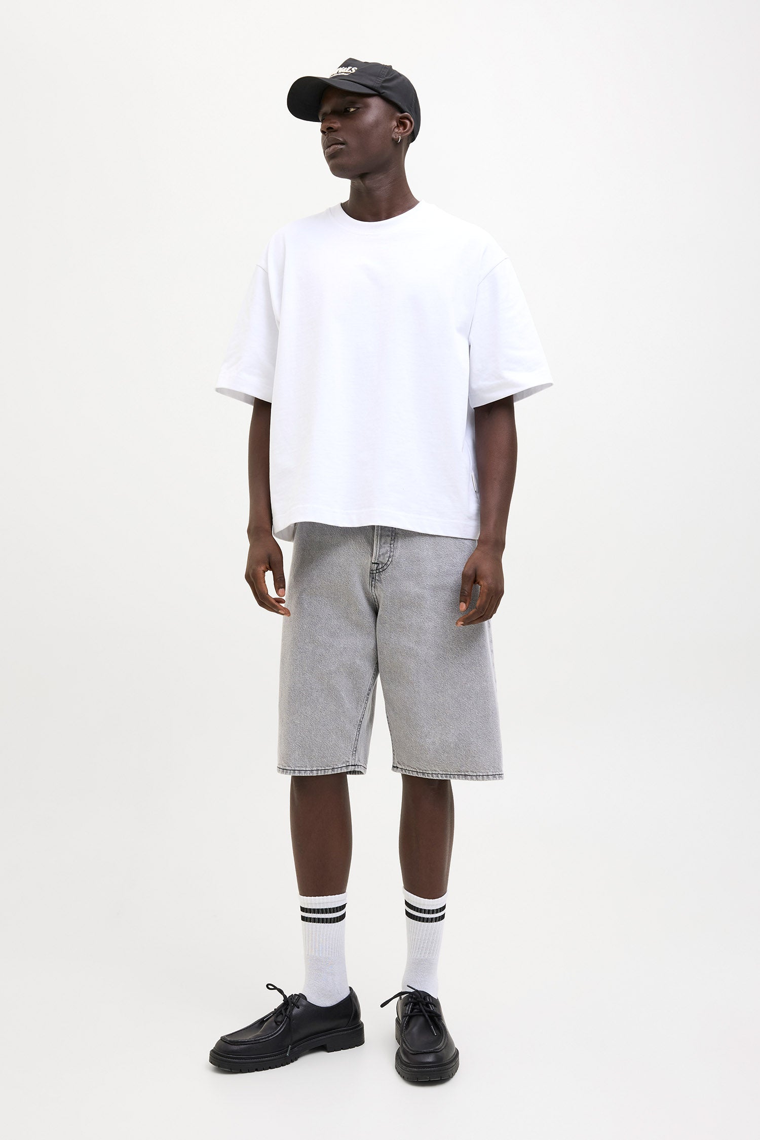 Iron bermuda en jean extra baggy fit - Grey Denim