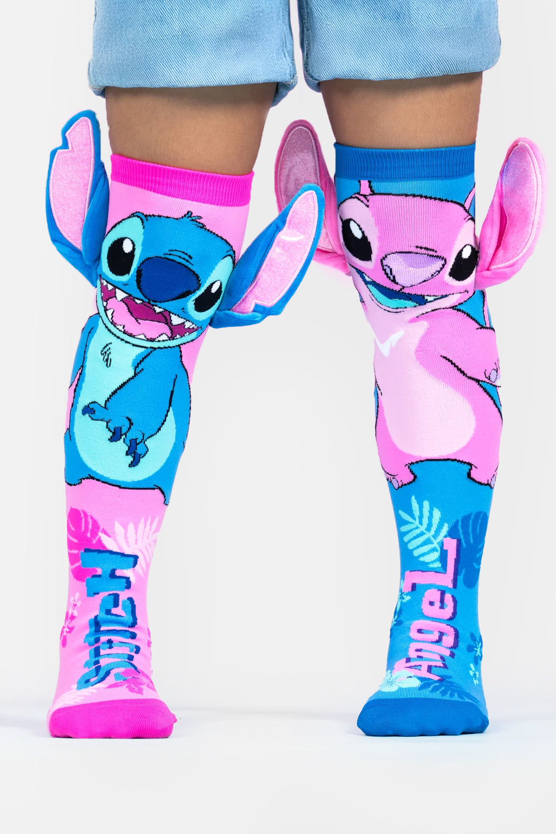 Chaussettes pour le genou - Pink + Blue