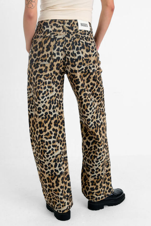 Release jean baggy wide leg - Leopard