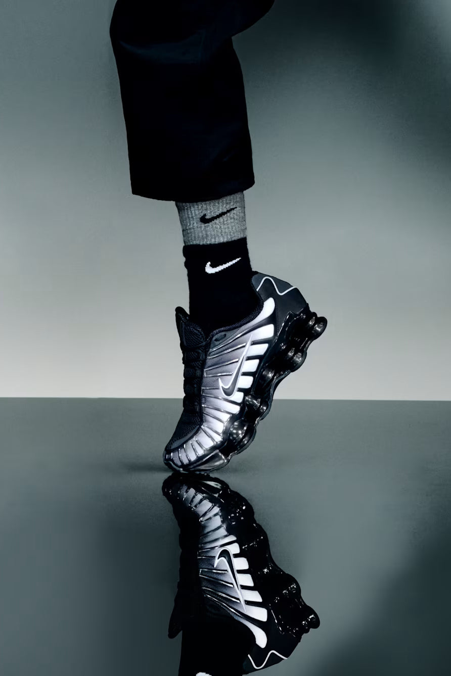 Shox TL Fade Sneakers - Off Noir + White + Black