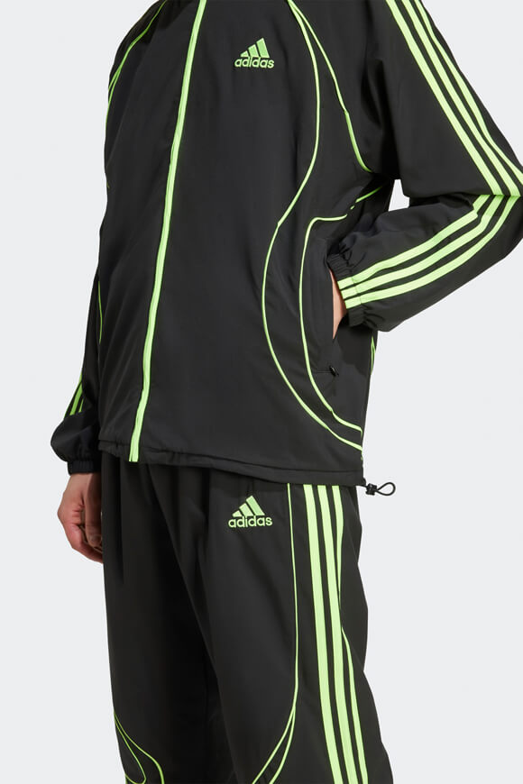 Adicolor Teamgeist Trainingsjacke - Black + Signal Green