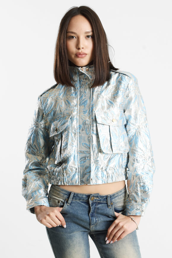 Giacca leggera - Blu + Argento