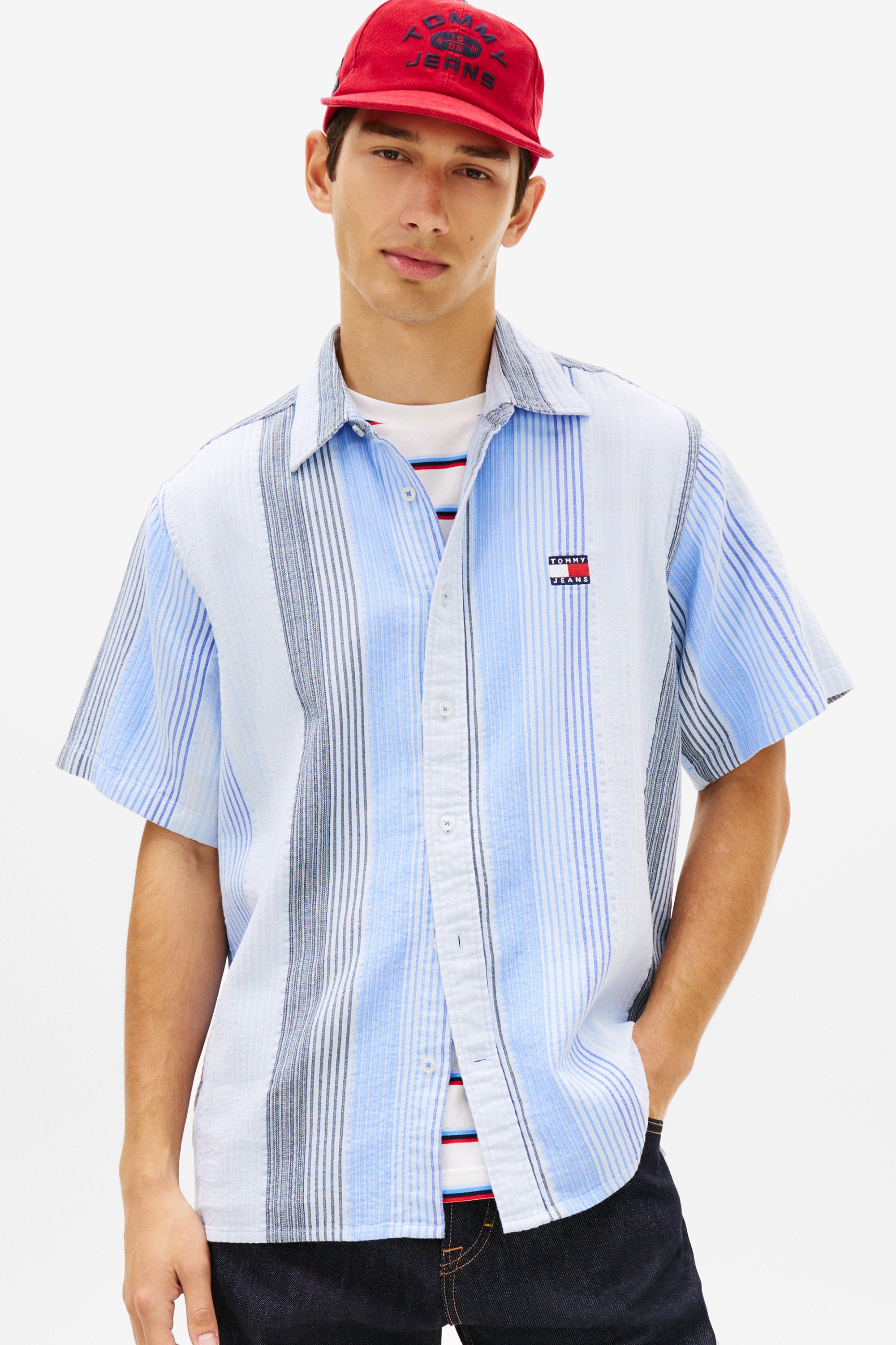 Strukturiertes Hemd - Sweet Blue