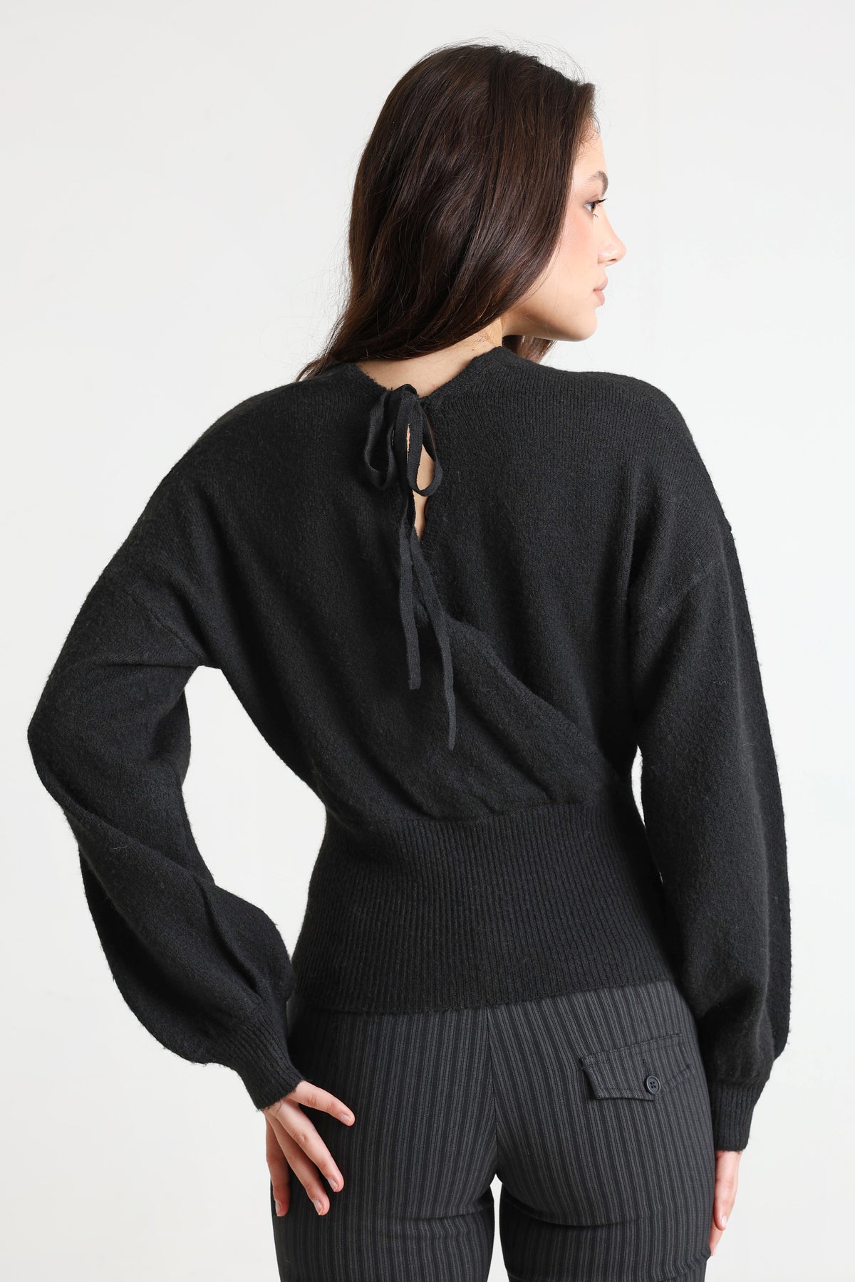 Strickpullover - Schwarz