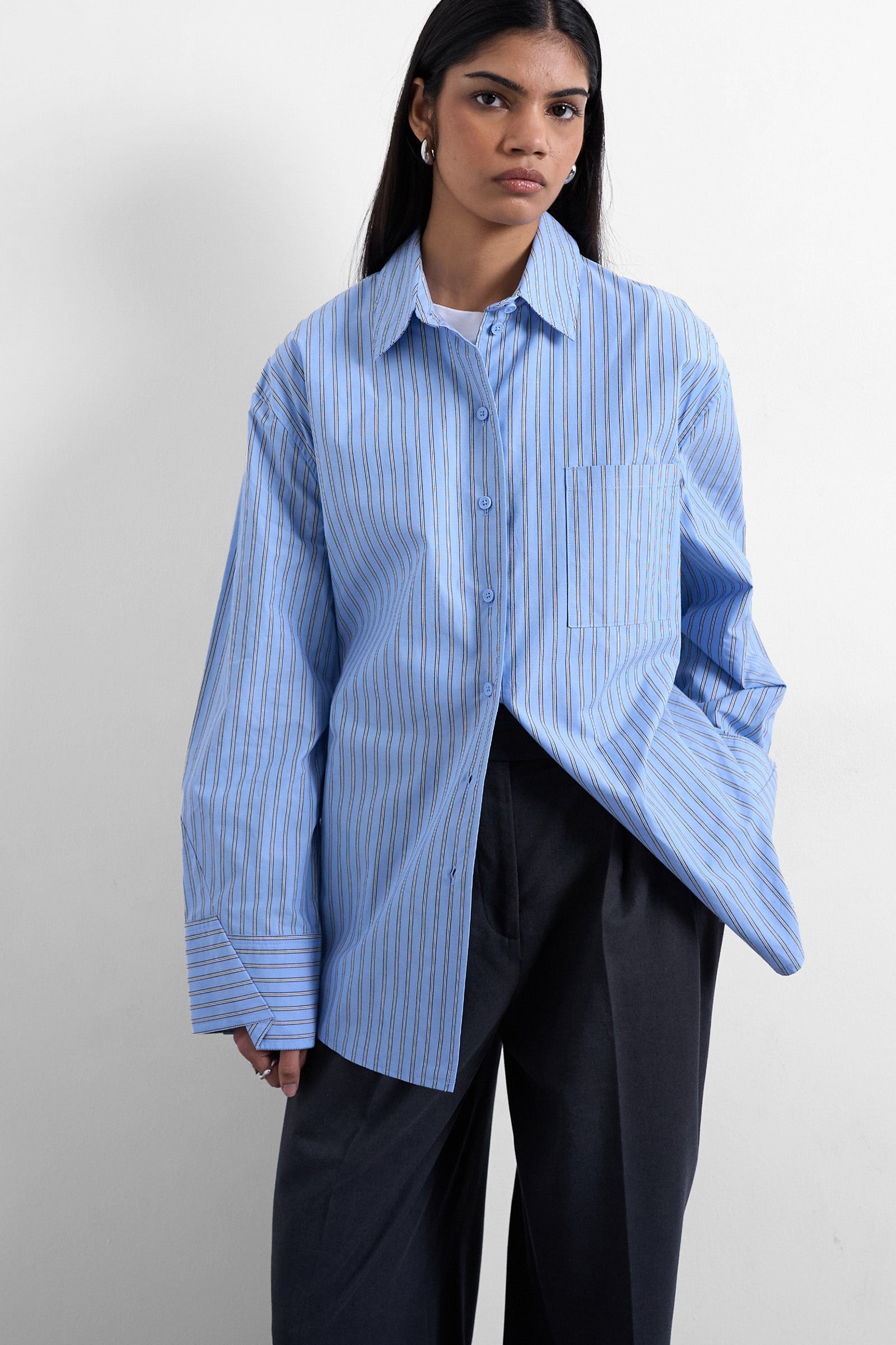 TSDEMI Oversize Hemd - Navy Blazer