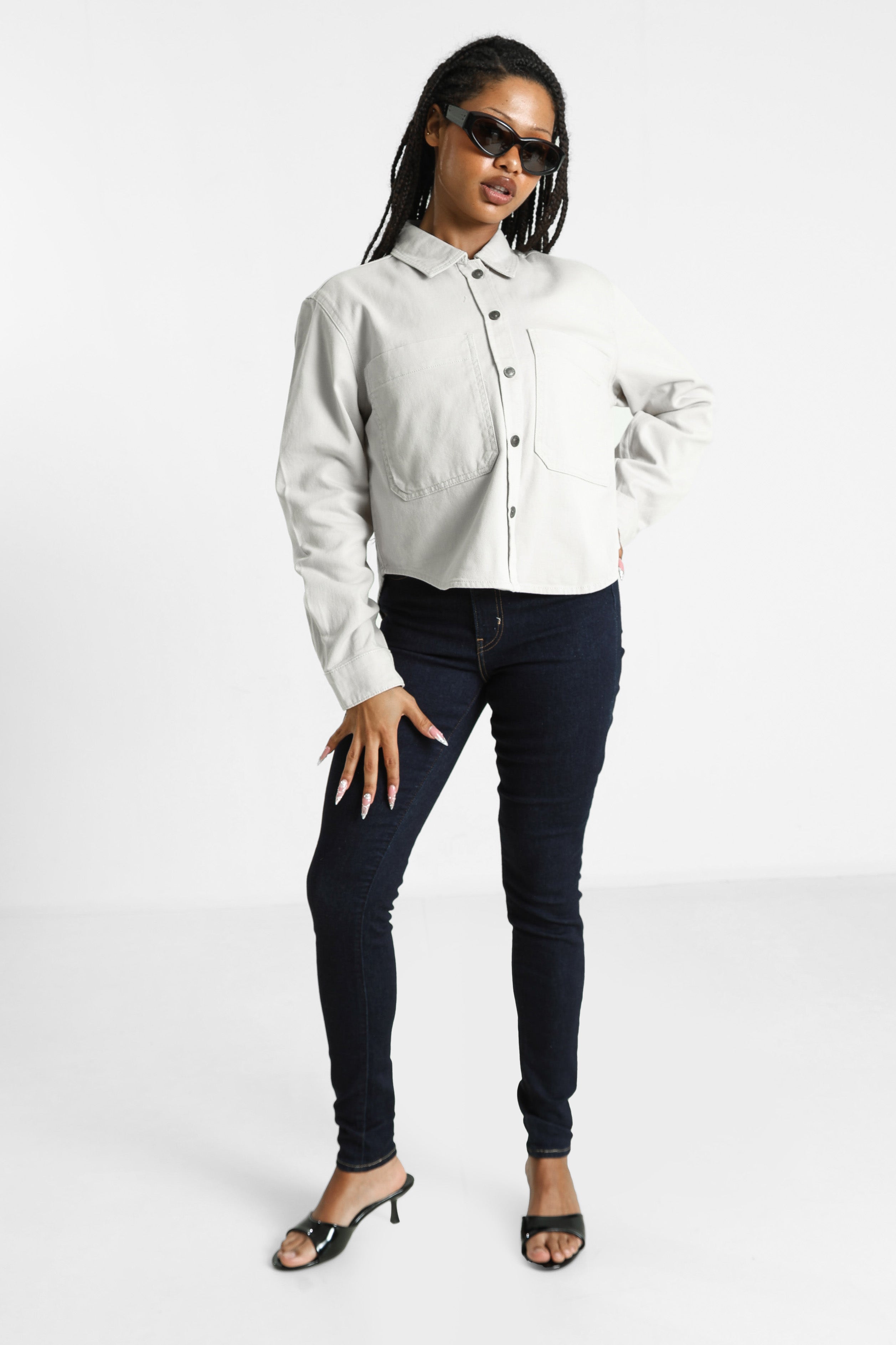 ONLDREW Jeansjacke - Pumice Stone