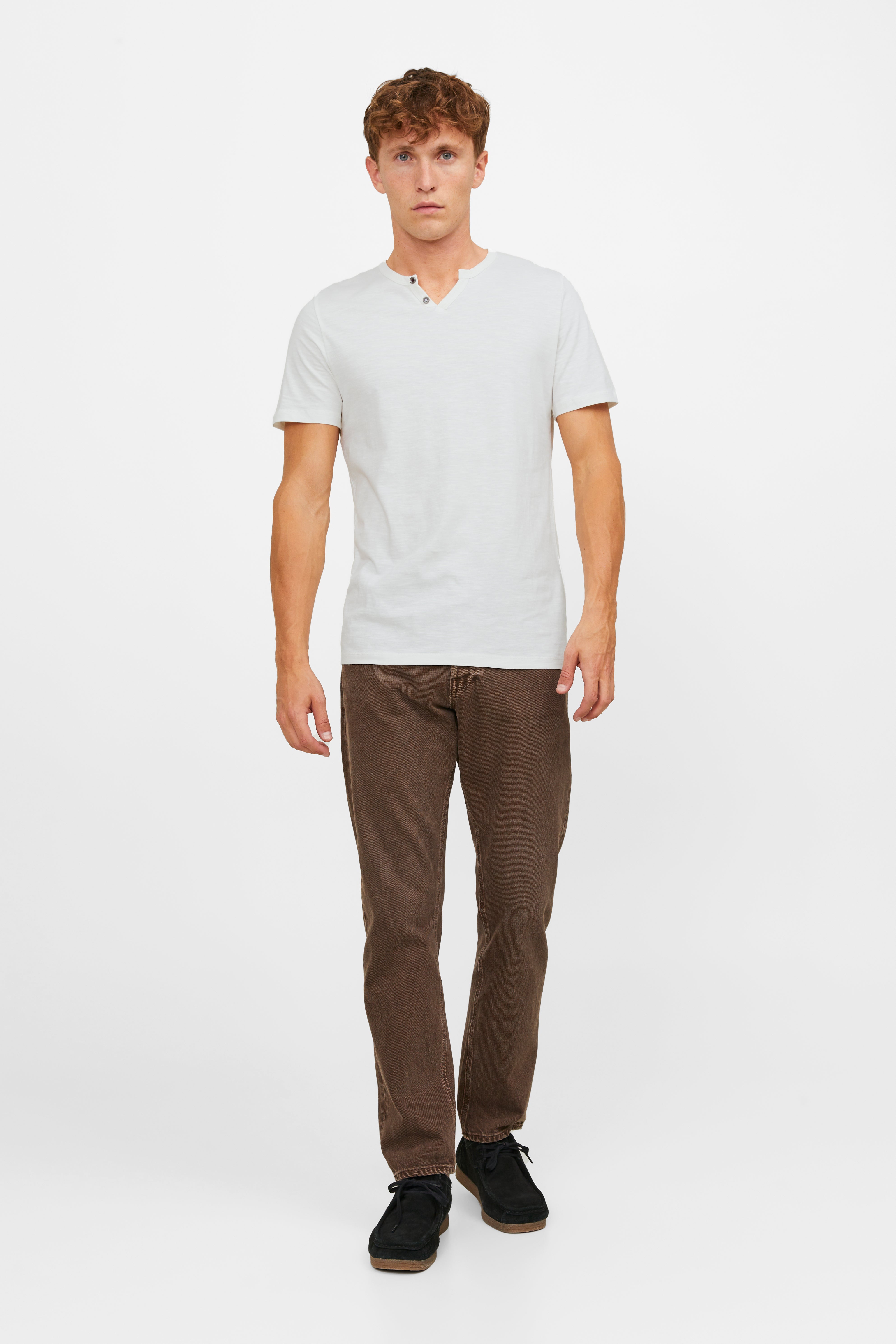 JJESPLIT T-Shirt - Cloud Dancer