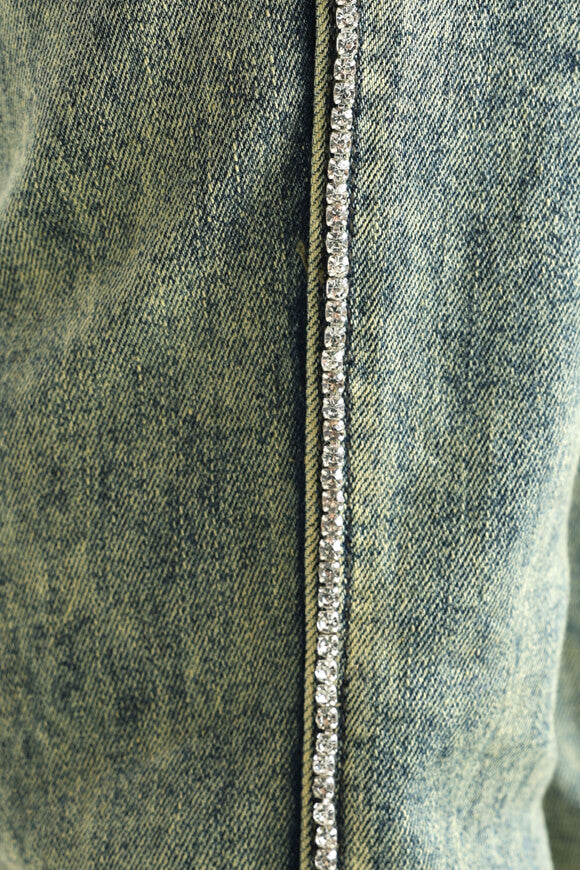 Bootcut jeans - blue/green