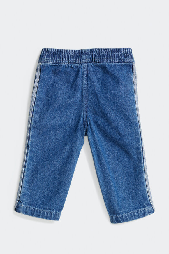 Ensemble bébé - Medium Blue Denim + White